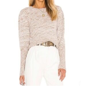 BB Dakota Steve Madden Fleck the Halls Y2K Puff Sleeve Pink Multi Sweater Sz XS